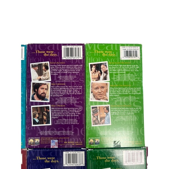 ALL IN THE FAMILY LOT of 9 VHS (25+ EPISODES) 70s TV Show Archie Bunker TESTED - Picture 11 of 16